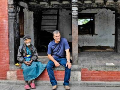 Greg with Nepalese Man - Nepal